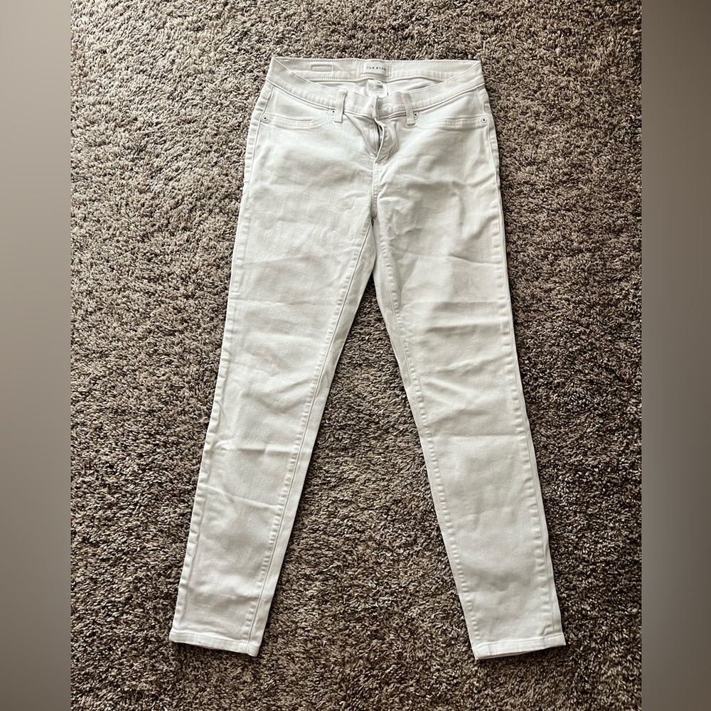 LILA RYAN White Skinny Denim Pants